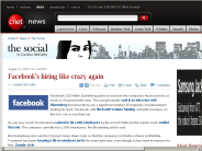 Facebook’s hiring like crazy again | The Social - CNET News