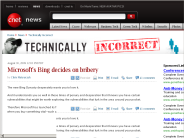 Microsoft’s Bing decides on bribery | Technically Incorrect - CNET News