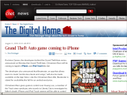 Grand Theft Auto game coming to iPhone | The Digital Home - CNET News