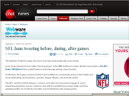 NFL bans tweeting before, during, after games | Webware - CNET
