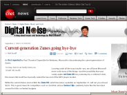 Current-generation Zunes going bye-bye | Digital Noise： Music and Tech - CNET News