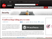 WordPress blogs falling prey to worm | Security - CNET News