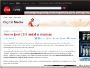 Former Joost CEO ousted as chairman | Digital Media - CNET News