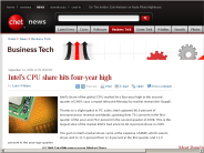 Intel’s CPU share hits four-year high | Business Tech - CNET News