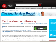 Vreebit rewards users for social networking | The Web Services Report - CNET News