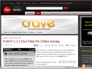 WebOS 1.2.1 fixes Palm Pre iTunes syncing | Crave - CNET