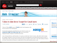 Yahoo to shut down Xoopit for Gmail users | Web Crawler - CNET News