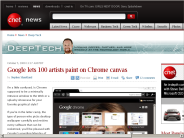 Google lets 100 artists paint on Chrome canvas | Deep Tech - CNET News