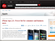 iPhone tops J.D. Power list for consumer and business users | Apple - CNET News