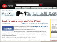 Facebook database outage cut off about 150,000 | The Social - CNET News