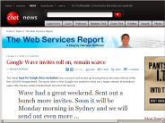 Google Wave invites roll on, remain scarce | The Web Services Report - CNET News