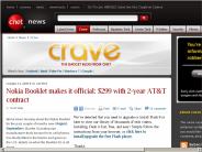 Nokia Booklet makes it official： $299 with 2-year AT&T contract | Crave - CNET