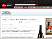 Twitter to squeeze the wine business for charity | Webware - CNET