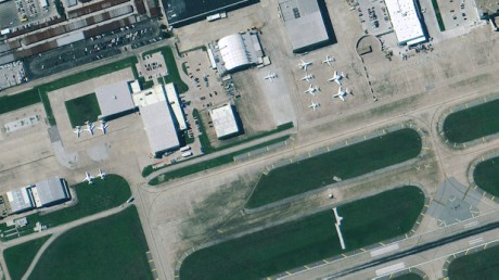 WorldView-2が撮影したダラス・ラブフィールド空港