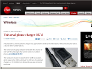 Universal phone charger OK’d | Wireless - CNET News