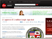 LA approves $7.2 million Google Apps deal | InSecurity Complex - CNET News