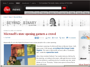 Microsoft’s store opening garners a crowd | Beyond Binary - CNET News