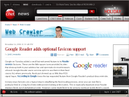 Google Reader adds optional favicon support | Web Crawler - CNET News