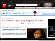 Crude Michelle Obama image dumped by site owner | Relevant Results - CNET News