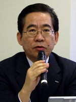 三洋電機ソーラー事業部事業企画部部長の脇坂健一郎氏