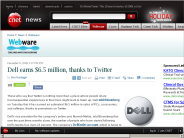 Dell earns $6.5 million, thanks to Twitter | Webware - CNET