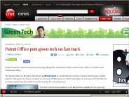 Patent Office puts green tech on fast track | Green Tech - CNET News