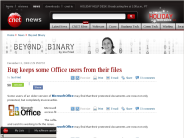 Bug keeps some Office users from their files | Beyond Binary - CNET News