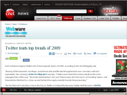 Twitter touts top trends of 2009 | Webware - CNET