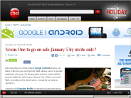 Nexus One to go on sale January 5 by invite only? | Android Atlas - CNET Blogs