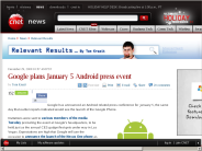 Google plans January 5 Android press event | Relevant Results - CNET News