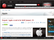 Report： Apple event to be held January 26 | Apple - CNET News
