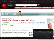 Google offers freebie laptops to 600 schools | Deep Tech - CNET News