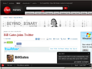 Bill Gates joins Twitter | Beyond Binary - CNET News