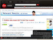T-Mobile data issues hit Nexus One owners | Relevant Results - CNET News