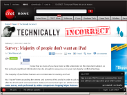 Survey： Majority of people don’t want an iPad | Technically Incorrect - CNET News