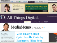 Video Site Veoh Lays Off Staff, Plans Bankruptcy Filing | Peter Kafka | MediaMemo | AllThingsD