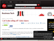 Carl Icahn selling off Yahoo shares | Business Tech - CNET News