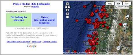 Person Finder: Chile Earthquake