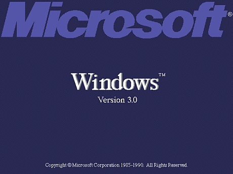 　1990年5月22日にリリースされた「Windows 3.0」。