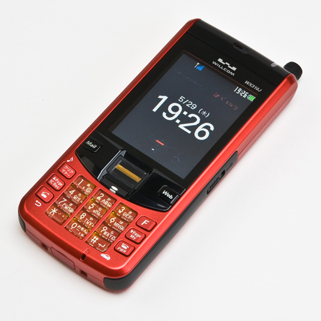 　WX310J
　2006年1月発売、日本無線製のビジネスフォン。指紋認証デバイスを搭載し、セキュリティを強化した。