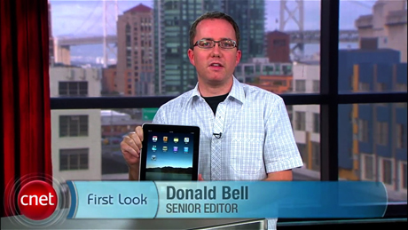 　Appleが米国時間4月3日に米国で発売したタブレットコンピュータ「iPad」。同デバイスの第一印象をまとめたレビュービデオを米CNET Newsが公開した。ここでは、その内容を画像で紹介する。
