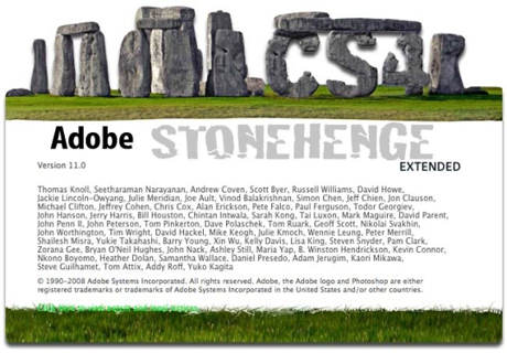 　Photoshop CS4の開発コードは「Stonehenge」だった。