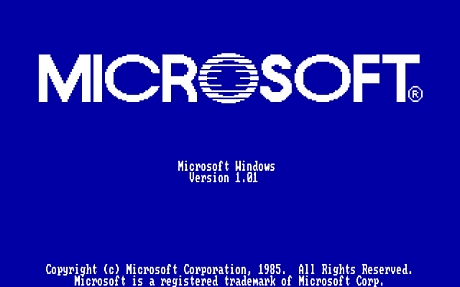 　米国時間1985年11月20日にリリースされたWindows 1.01。