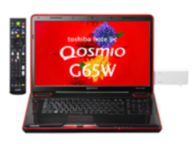 東芝、インテル Core i7-620M搭載のハイスペックAVノート「Qosmio G65W」2機種