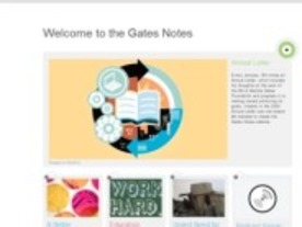 B・ゲイツ氏、「Gates Notes」を立ち上げ--自身の活動や見解に焦点