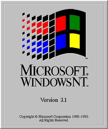 　1993年7月27日にリリースされた「Windows NT 3.1」。