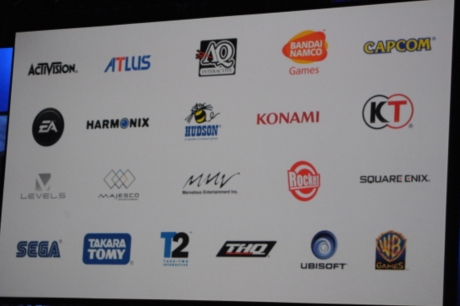 　3DSに対応する多くのサードパーティー開発企業が発表された。