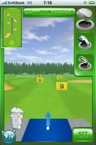 ■iPhoneを振り回しすぎて壊さないよう注意「SGN Golf」


　SGN Golfは無料で遊べるWii風の体感ゴルフゲームです。プレイ方法は極めて簡単。ゴルフクラブの種類と打つ方角を決めて、iPhoneをゴルフクラブに見立てて振るだけ。


　数多くのコースや、飛距離を競うゲームモードで楽しめます。くれぐれもiPhoneを振り回しすぎて壊さないようにご注意ください。


アプリ名：SGN Golf
価格：無料（3月23日現在）


AppBankの詳細レビューはこちらから