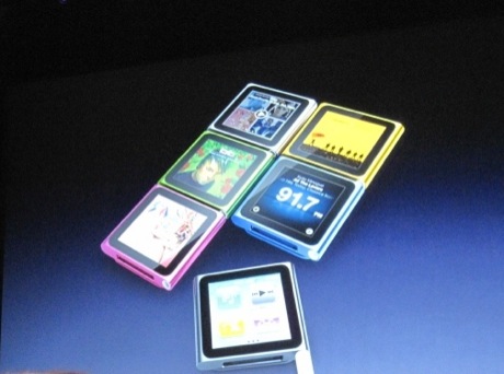 カラーリング


　iPod nanoのカラーは、Product Redを含めて7色。容量は8Gバイトと16Gバイト。バッテリ寿命は24時間。