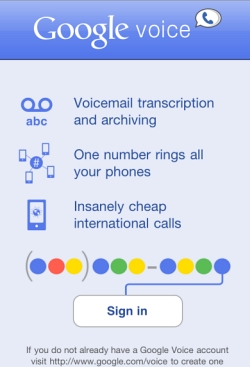 　「Google Voice for iPhone」が約1年半という期間を経てApp Storeに登場した。ここでは、同アプリケーションを画像で紹介する。